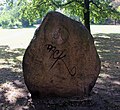 Memorial stones by Ivo Breuker, 1967, Mendelssohn-Bartholdy-Park, Berlin-Kreuzberg