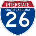 Interstate 26 marker