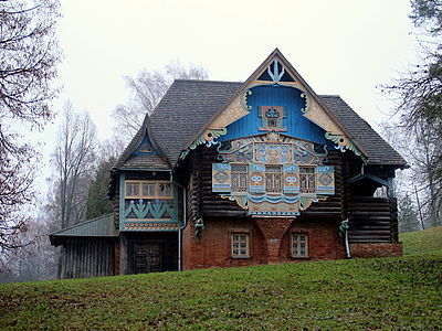 Teremok House in Talashkino, a Russian Revival work by Sergey Malyutin (1901–02)