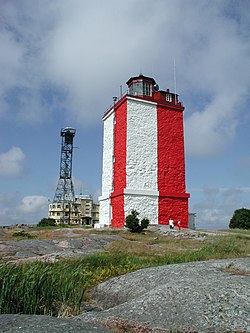 Utö fyr sedd från öster.