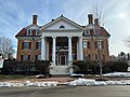 The West Mansion, designed by Portland architect Frederick A. Tompson, is located at 181 Western Promenade, at its junction with Carroll Street. It was built for the family of Maine Chamber of Commerce President George F. West in 1911 at a cost of $100,000.[7] It has nine bedrooms and seven bathrooms.