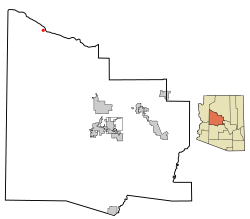 Location in Yavapai County within the state of Arizona