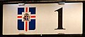 License plate of the president of Iceland