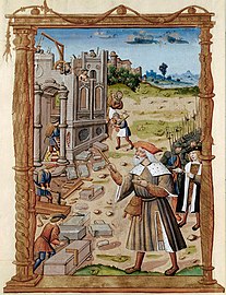 Construction site of Saint-Jacques de Compostelle (16th century)