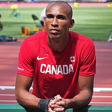 Damian Warner Lontoon MM-kilpailuissa vuonna 2017.