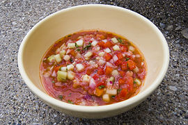 Gaspacho alentejo portugais.