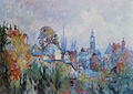 Vue sur Rouen, oil on canvas, 54 x 71 cm