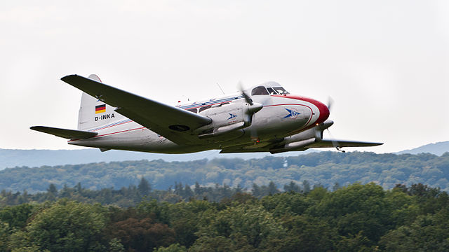 LTU De Havilland DH-104 Dove 8 (built in 1949).