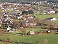 Fitjar kyrkje sett frå Storhaugen