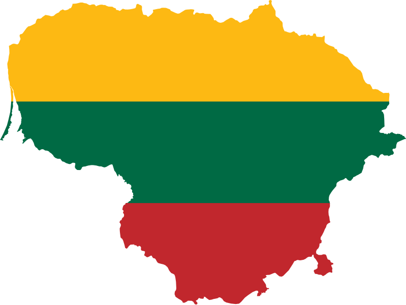 File:Flag-map of Lithuania.svg