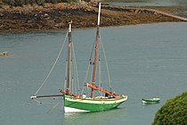 Le Grand Léjon au mouillage dans le Kerpont.