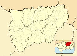 Los Villares is located in Province of Jaén (Spain)