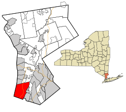 Läge i Westchester County och delstaten New York.