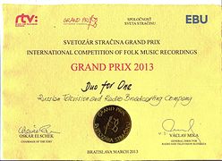 2013 Svetozar Stracina Grand Prix Diploma