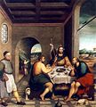 English: Supper at Emmaus, by Jacopo da Ponte Italiano: Cena in Emmaus, di Jacopo da Ponte