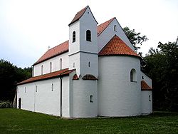 Basilica of St Peter and St Paul in Petersberg district of Erdweg