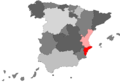 Location in the Valencian Community, Spain