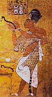 Ay served as vizier to Akhenaten, and Tutankhamun. He was the father of Nefertiti. After the death of Tutankhamun, Ay lay a claim to the throne by burying him and by marrying his granddaughter Ankhesenamun.