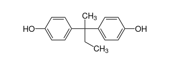 Strukturformel von Bisphenol B