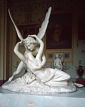 Psique reanimada por el beso del amor (1793), de Antonio Canova (Louvre)