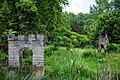 Springhouse and landscape in June 2010, before the National Park Service undertook re-landscaping on the property