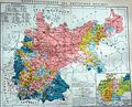 Historical map of the German Empire: Religious denomination