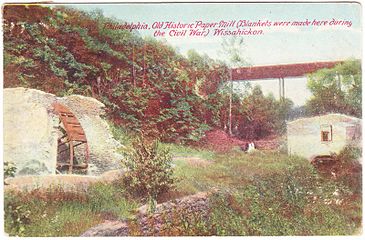 Remains of Paper Mill, Wissahickon Creek, 1908