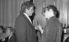 Radio host Yitzhak Shimoni interviewing Mr. Johnny Cash (FL61604197).jpg