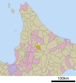 Lokasi Tōma di Hokkaido (Subprefektur Kamikawa)