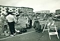 Image 34A journalist works on location at the Loma Prieta Earthquake in San Francisco's Marina District October 1989. (from Broadcast journalism)