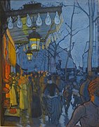 Louis Anquetin, Avenue de Clichy o piątej wieczorem, 1887