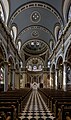 * Nomination: The nave of the Cathedral of Saint Patrick, Harrisburg, Pennsylvania --Acroterion 02:28, 7 October 2024 (UTC) * Review Shadows at the top and sides are way too grainy, maybe you can fix that. --Plozessor 04:01, 7 October 2024 (UTC) I ran it through de-noise again, looks better at 200% now. Acroterion 00:36, 8 October 2024 (UTC) Sorry, see [here], that is not ok. --Plozessor 10:26, 9 October 2024 (UTC) I think they're artifacts from perspective correction, which probably can't be cured. I'll see what I can do. --Acroterion 14:35, 9 October 2024 (UTC)