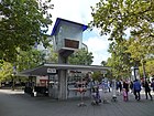 Kiosk mit Verkehrskanzel