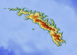 Map showing the location of Eclipse Glacier