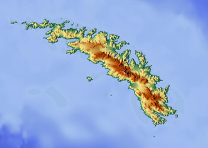 Willis Islands is located in South Georgia