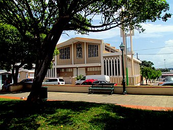 The Camuy parish church in downtown Camuy