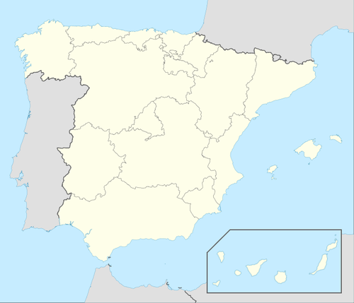 Segunda División de España 1961-62 está ubicado en España