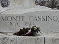 The inscription on the front of the monument