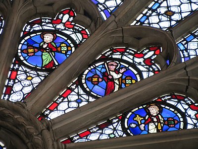 Detail of the rose of the portal of libraries (15th c.)