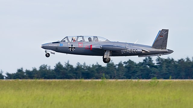 Private Fouga CM.170 Magister (reg. D-IFCC, sn D79) at ILA Berlin Air Show 2016.