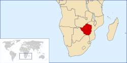 Mapa ya Zimbabwe