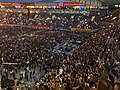 Publikum während eines Konzertes im Ostseestadion.