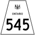 Highway 545 marker