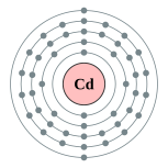 镉的电子层（2, 8, 18, 18, 2）