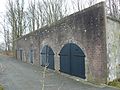 Voorzijde van de kanonremise. Gebouwd in 1874 en niet gesloopt in de jaren vijftig