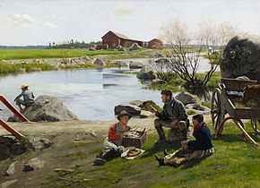 A Rest on the Way to the Fair, 1886