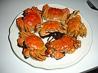 Hairy crab is an important part of Shanghai cuisine