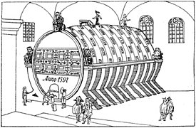 Le premier tonneau de Heidelberg, construit en 1591.