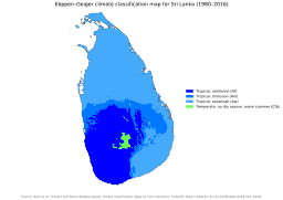 Кліматична карта Шрі-Ланки (за Кеппеном)