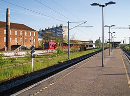 Het station gezien uit het noorden.